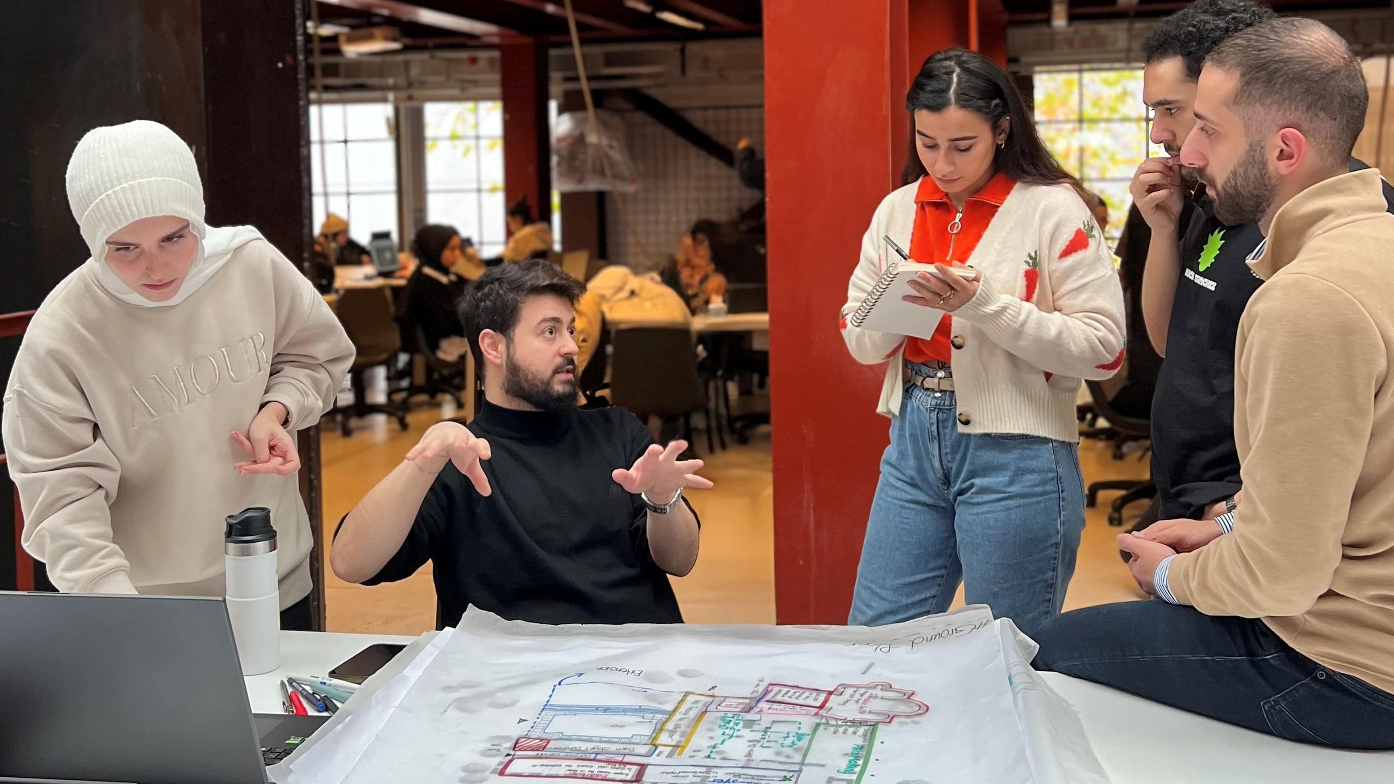 Teaching design studio at Istanbul Bilgi University